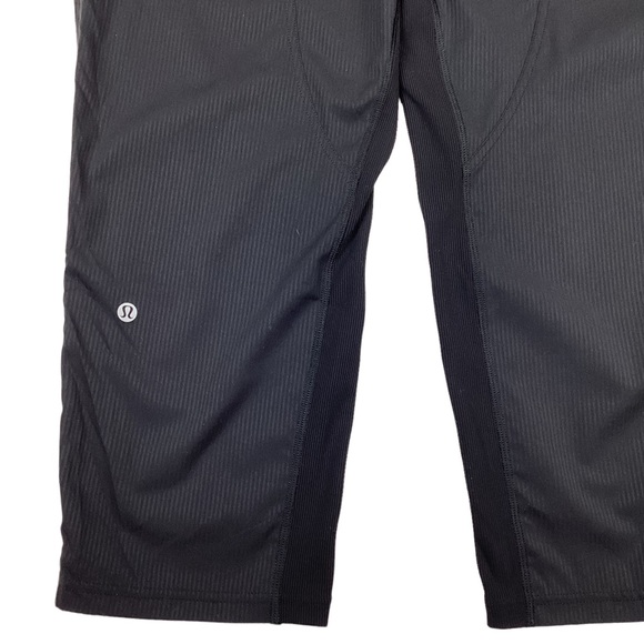 Lululemon Dance Studio Mid-Rise Cropped Pant Black Pinstripe - Picture 9 of 13